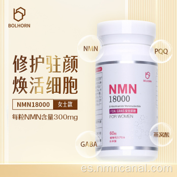 Propiedades antibacterianas y antivirales NMN 18000 Cápsulas